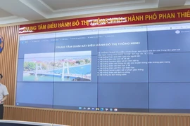 Từ tháng 10/2022, Thành phố Phan Thiết đã đưa Trung tâm Điều hành đô thị thông minh vào hoạt động. (Nguồn: Báo Bình Thuận)