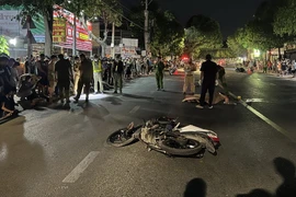 Hiện trường vụ tai nạn. (Nguồn: Báo Bình Dương)