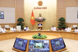 Thủ tướng Phạm Minh Chính chủ trì phiên họp Chính phủ thường kỳ tháng 3/2024 và Hội nghị Chính phủ với địa phương. (Ảnh: Dương Giang/TTXVN)