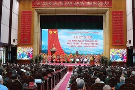 Quang cảnh buổi lễ. (Ảnh: Hồng Pha/TTXVN phát)