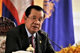 Cựu Thủ tướng Campuchia Hun Sen. (Ảnh: Huỳnh Thảo/TTXVN)