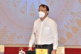 Thứ trưởng Bộ Công Thương Đỗ Thắng Hải thông tin với báo chí. (Ảnh: Đức Duy/Vietnam+)