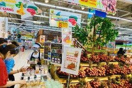 Nông sản, trái cây được các doanh nghiệp phân phối đẩy mạnh tiêu thụ hỗ trợ người nông dân. (Ảnh: Đức Duy/Vietnam+)