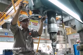 Sản xuất công nghiệp đóng góp tích cực cho tăng trưởng của nền kinh tế. (Ảnh: Đức Duy/Vietnam+)