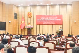 Hội nghị tổng kết chiến lược quốc gia phòng, chống tham nhũng đến năm 2020 của thành phố Hà Nội. (Ảnh: PV/Vietnam+)