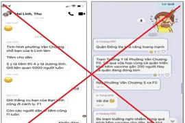 Quận Đống Đa bác tin đồn có 5.000 F1 liên quan ca dương tính COVID-19 trên địa bàn. (Ảnh: PV/Vietnam+)