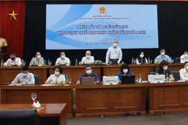 Bộ Công Thương tổ chức phiên đấu giá quyền sử dụng hạn ngạch thuế quan nhập khẩu đường năm 2021. (Ảnh: PV/Vietnam+)