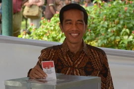 Ứng cử viên Widodo đang dẫn đầu bầu cử tổng thống Indonesia