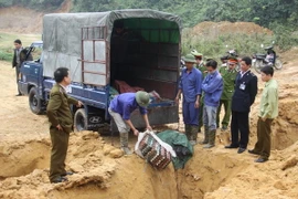 Công an tỉnh Lào Cai tiêu hủy hơn 260kg thực phẩm nhập lậu