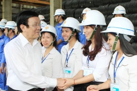 Chủ tịch nước làm việc với cán bộ chủ chốt tỉnh Ninh Bình