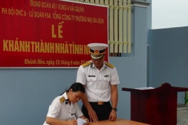 Tặng nhà cho vợ liệt sỹ Vũ Đức Nam hy sinh ở Trường Sa