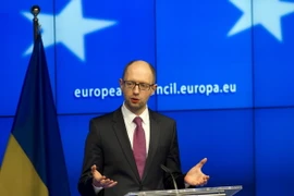 Thủ tướng tạm quyền Ukraine Arseniy Yatsenyuk. (Ảnh: AFP/TTXVNN)