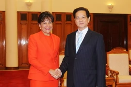 Thủ tướng Nguyến Tấn Dũng tiếp Bộ trưởng Thương mại Hoa Kỳ Penny Pritzker. (Ảnh: Đức Tám/TTXVN)