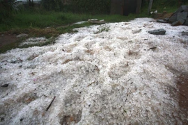 Mưa đá. (Ảnh minh họa: Nguyễn Dũng/TTXVN)