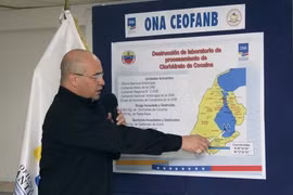 Ông Alejandro Keleris thông báo về vụ bắt giữ. (Nguồn: VTV)