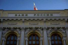 Trụ sở Ngân hàng trung ương Nga tại Moskva. (Ảnh: AFP/ TTXVN)