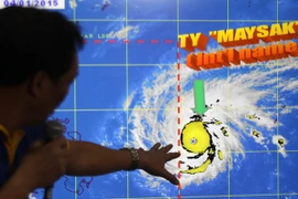 "Siêu bão" Maysak có khả năng sẽ thay đổi hướng di chuyển