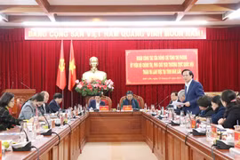 Quang cảnh buổi làm việc. (Ảnh: Tuấn Anh/TTXVN)