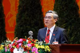 Đồng chí Mai Trực, Ủy viên Trung ương Đảng, Phó Chủ nhiệm Ủy ban Kiểm tra Trung ương trình bày tham luận. (Ảnh: TTXVN)