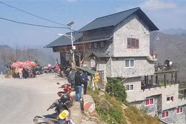Công trình Panorama trên đèo Mã Pì Lèng sau cải tạo. (Ảnh: Nguyễn Chiến/TTXVN)