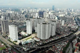 Khu đô thị Royal City, quận Thanh Xuân (Hà Nội). (Ảnh: Danh Lam/TTXVN)