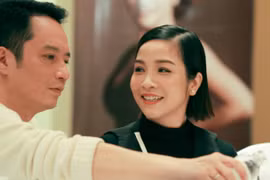 Cặp đôi nghệ sỹ Anh Quân - Mỹ Linh tại Họp báo Live in concert “Mỹ Linh – Để mãi được gần anh” chiều 29/12 tại Hà Nội. (Ảnh: Huyền Trang)