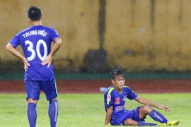 Hoàng Anh Gia Lai kết thúc mùa giải 2015 bằng một thất bại trước Khánh Hòa. (Ảnh: Minh Chiến/Vietnam+)