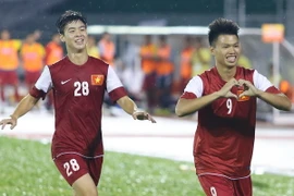 Một trận đấu tuyệt vời của hàng công U21 Việt Nam. (Ảnh: Minh Chiến/Vietnam+)