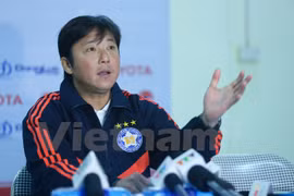 Huỳnh Đức cho rằng trọng tài đã không làm tốt nhiệm vụ của mình. (Ảnh: Minh Chiến/Vietnam+)