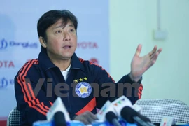 Huỳnh Đức cho rằng trọng tài đã không làm tốt nhiệm vụ của mình. (Ảnh: Minh Chiến/Vietnam+)