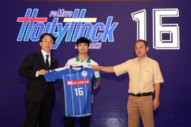 Công Phượng sẽ đến Mito ngay sau khi hoàn tất chiến dịch Vòng chung kết U23 châu Á 2016. (Ảnh: Minh Chiến/Vietnam+)