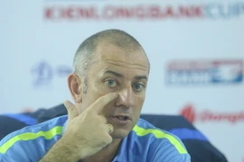 Ông "Giôm" cho rằng Hoàng Anh Gia Lai nhận hai thẻ đỏ trong hai trận là xứng đáng. (Ảnh: Thùy Minh/Vietnam+)