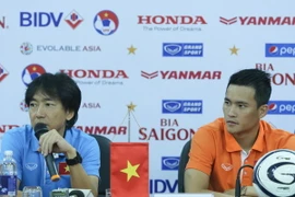 Tham vọng của ông Miura là thắng Thái Lan và tiến tới vòng loại cuối cùng của World Cup 2018. (Ảnh: Minh Chiến/Vietnam+)