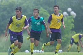 U19 Lào sẽ có trận giao hữu với U19 Việt Nam vào chiều nay. (Ảnh: Minh Chiến/Vietnam+)