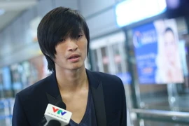 Tuấn Anh đã có mặt ở Hà Nội vào trưa nay. (Ảnh: Minh Chiến/Vietnam+)