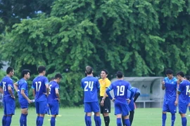 Đội tuyển Thái Lan đang trên đường tiến tới vòng loại cuối cùng của World Cup 2018. (Ảnh: Minh Chiến/Vietnam+)