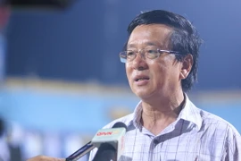 Ông Ngọc Viễn khẳng định V-League phải đặt niềm tin vào trọng tài nội. (Ảnh: Minh Chiến/Vietnam+)