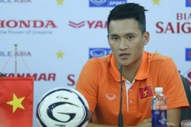 Công Vinh tỏ ra rất thực tế về cơ hội trước Iraq. (Ảnh: Minh Chiến/Vietnam+)