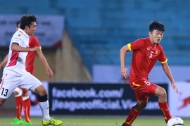 Các cầu thủ Hoàng Anh Gia Lai đã chơi một trận ấn tượng trước đối thủ Cerezo Osaka. (Ảnh: Đỗ Đen/Vietnam+)