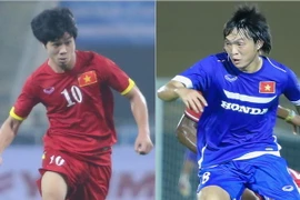 Thương vụ Công Phượng (trái) đã xong, Tuấn Anh thì chưa. (Ảnh: Minh Chiến/Vietnam+)