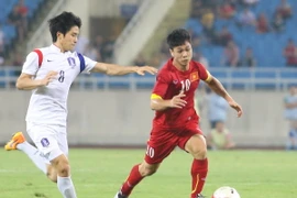 Công Phượng thi đấu ít nhưng vẫn đang có 3 lần lập công cho riêng mình. (Ảnh: Minh Chiến/Vietnam+)