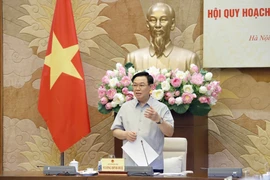 Chủ tịch Quốc hội Vương Đình Huệ phát biểu. (Ảnh: Doãn Tấn/TTXVN)