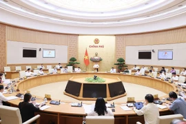 Phiên họp Chính phủ chuyên đề về xây dựng pháp luật tháng 7/2023. (Ảnh: Dương Giang/TTXVN)