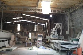 Hiện trường nơi xảy ra vụ việc. (Ảnh: TTXVN phát)