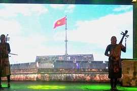 Chương trình nghệ thuật “Hương sắc Việt Nam” trong Ngày Văn hóa Việt Nam tại Áo. (Ảnh: Trần Quang Vinh/TTXVN)