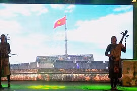Chương trình nghệ thuật “Hương sắc Việt Nam” trong Ngày Văn hóa Việt Nam tại Áo. (Ảnh: Trần Quang Vinh/TTXVN)