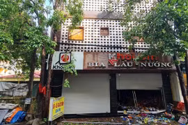 Ngôi nhà nơi xảy ra vụ cháy. (Ảnh: Vũ Hà/Vietnam+)