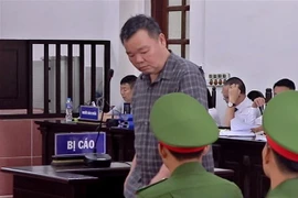 Bị cáo Nguyễn Đồng tại phiên tòa sơ thẩm. (Ảnh: Thanh Hải/TTXVN)