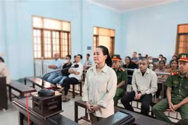 Bị cáo Chu Nữ Diệu Huyền tại tòa. (Ảnh: TTXVN phát)