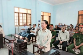 Bị cáo Chu Nữ Diệu Huyền tại tòa. (Ảnh: TTXVN phát)